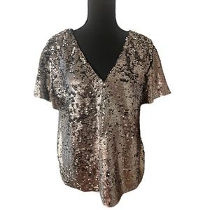 Anthropologie Vanessa Virginia Sequin Top | Medium